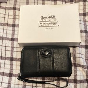 Coach Small Leather Wristlet
